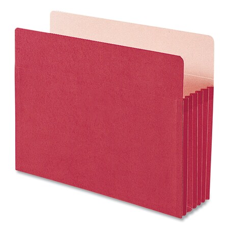 Smead Expandable File Pocket 8-1/2 x 11", 5.25" Expansion, Red 73241